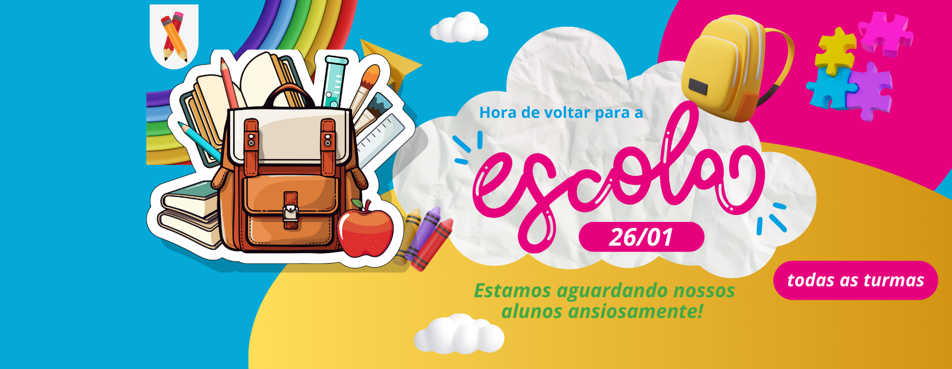 Volta às aulas janeiro 26